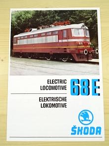 Škoda Plzeň - 68 E - elektrická lokomotiva - prospekt