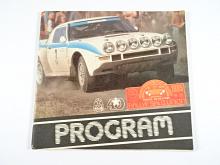Rallye Sklo Union - Teplice - 26. - 28. 4. 1985 - Mistrovství ČSSR - program