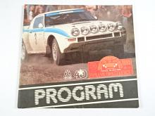 Rallye Sklo Union - Teplice - 26. - 28. 4. 1985 - Mistrovství ČSSR - program