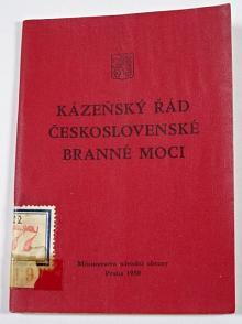 Kázeňský řád československé branné moci - 1950