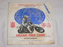 Holice - Mistrovství světa 125 ccm - 16. - 17. 5. 1987 - program