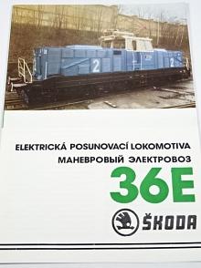 Škoda Plzeň - 36 E - elektrická posunovací lokomotiva - prospekt