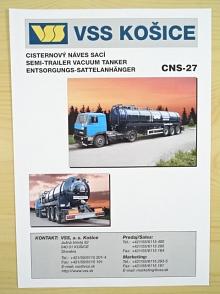 Liaz CNS-27 - cisternový náves sací - prospekt - 2001 - VSS Košice