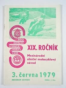 300 zatáček Gustava Havla - Hořice - 1979 - program