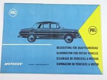 PAL - Beleuchtung für Kraftfahrzeuge - prospekt - Motokov - Škoda 1000 MB