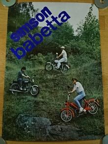 Simson - Babetta - JAWA 210 - Mototechna - plakát - 1988