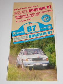 Rallye Bohemia 1987 - Škoda - leták