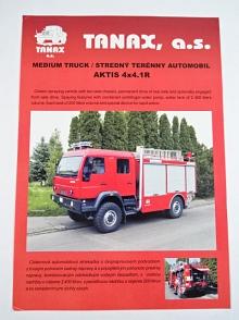 Aktis 4x4.1 R - stredný terénny automobil - cisternová automobilová striekačka - prospekt - Tanax, Bánovce nad Bebravou