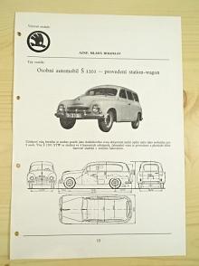 Škoda 1201 station-wagon - katalogový list - 1960