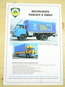 Autoplachty, povlaky a obaly - prospekt - VOP 012 Nový Jičín - Avia, Tatra