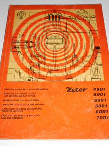 Zetor 4901, 5901, 6901, 5001, 6001, 7001 - katalog náhradních dílů pro motory - 1982