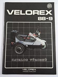 Velorex 1988-9 - katalog výrobků - sidecary 562, 700 - JAWA