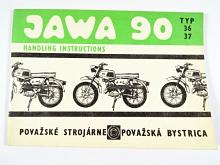 JAWA 90 typ 36 - 37 - Handling Instructions - Instructions for Use and Maintenance of Motor Cycles Under 100 c. c. - 1969