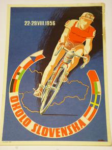 Okolo Slovenska - 22.-29. VIII. 1956 - leták - cyklistické preteky