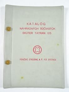 Tatran S 125 - katalóg náhradných súčiastok pre skúter - 1965