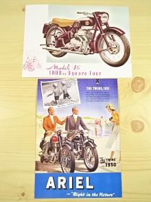 Ariel + Model 4 G 1000 cc Square Four - pohlednice