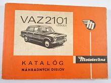 VAZ 2101 Žiguli (Lada) - katalóg náhradných dielov - 1974 - Mototechna