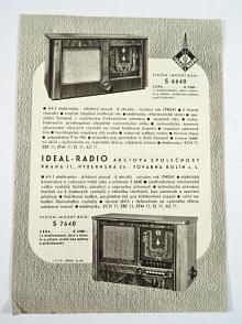 Ideal - Radio - systém Modrý bod - S 6640, S 7640 - prospekt