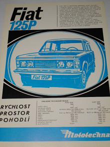 FSO - Fiat 125 P - Mototechna - prospekt