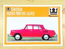 Škoda 1000 MB de luxe - Mototechna - prospekt