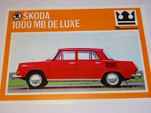 Škoda 1000 MB de luxe - Mototechna - prospekt