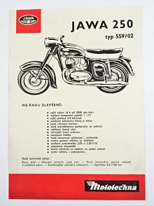 JAWA 250 typ 559/02 - Mototechna - 1963 - prospekt