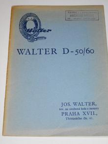 Walter D-50/60 - technický popis a seznam náhradních součástí motoru