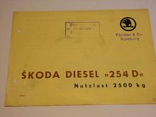 Škoda Diesel 254 D - ASAP Ml. Boleslav - 1939 - prospekt