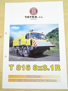 Tatra T 816 8x8.1R - Wildfire I - Forest fire fighting vehicle - CAS K36 - T 816 6ZVR86 8x8.1R  - prospekt