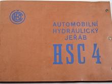 Tatra 111 - HSC 4 - automobilní hydraulický jeřád - katalog náhradních dílů - ČKD