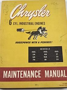 Chrysler - 6-Cylinder Industrial Engines - Maintenance Manual - 1957