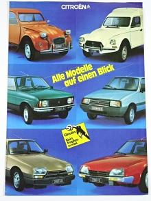 Citroën - 2 CV, Visa II, GSA, CX, CX Pallas - prospekt - 1982