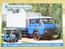Avia A 31 T - LPK valník - nákladní automobil valníkový s prodlouženou kabinou řidiče - prospekt - Avia Karoseria Brno
