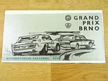 Grand Prix Brno - plakát - kalendář - 1974