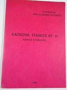 Radiová stanice RF-10 - návod k obsluze - 1988