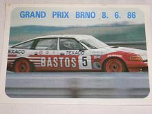 Grand prix Brno 8. 6. 1986 - leták