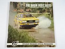XVIII. Burum Tríbeč Rallye - Mistrovství Evropy - 1988 - program