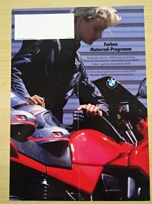 BMW - Farben Motorrad - Programm - 1986