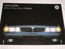 Lancia Dedra 2.0 i. e., 1.8 i. e., 1.6 i. e., 2.0 turbo ds - prospekt - 1990