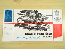 Grand Prix ČSSR - kalendář 1973