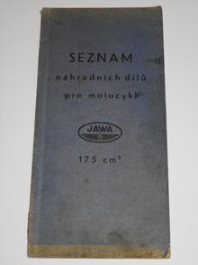 JAWA 175 - seznam náhradních dílů - 1938