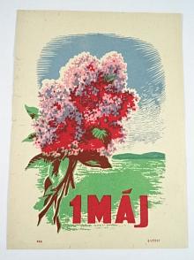 1. máj - plakát - leták