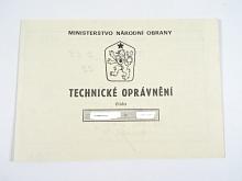MF 70 - evidenční list o provozu ženijní techniky