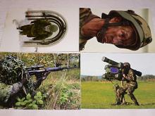 Vojáci + protiletadlový kulomet, Dragunov - pohlednice