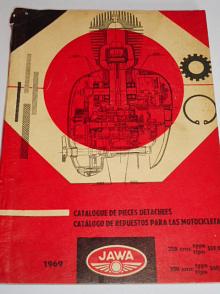 JAWA 250/559/04, 350/360/00 - 1969 - catalogue de pieces detachees - catálogo de repuestos para las motocicletas