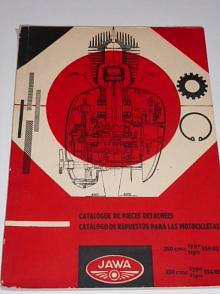 JAWA 250/559/02, 350/354/06 - 1963 - catalogue de pieces detachees - catálogo de repuestos para las motociclétas