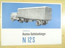 Škoda 706 - N 12 S - Ganzmetall - Kasten - Sattelanhänger - celokovový návěs - prospekt - Motokov
