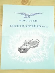 Moto Guzzi Leichtmotorrad 65 cc. - prospekt - REPRINT