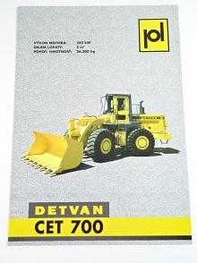 Detvan CET 700 - univerzálny nakladač klbový - prospekt - Podpolianske strojárne Detva