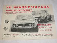 Grand Prix Brno - 1975 - leták